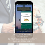 Load image into Gallery viewer, Digital Wedding Invitation &amp; RSVP - Mini Wedding Website - Tropical - Modern - Personalised Electronic Mobile Invite-WWS-003

