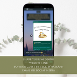 Load image into Gallery viewer, Digital Wedding Invitation &amp; RSVP - Mini Wedding Website - Tropical - Modern - Personalised Electronic Mobile Invite-WWS-008
