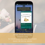 Load image into Gallery viewer, Digital Wedding Invitation &amp; RSVP - Mini Wedding Website - Tropical - Modern - Personalised Electronic Mobile Invite-WWS-001
