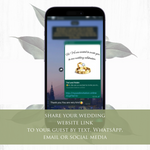 Load image into Gallery viewer, Digital Wedding Invitation &amp; RSVP - Mini Wedding Website - Tropical - Modern - Personalised Electronic Mobile Invite-WWS-007
