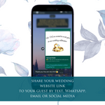 Load image into Gallery viewer, Digital Wedding Invitation &amp; RSVP - Mini Wedding Website - Tropical - Modern - Personalised Electronic Mobile Invite-WWS-006
