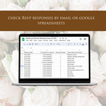 Load image into Gallery viewer, Digital Wedding Invitation &amp; RSVP - Mini Wedding Website - Tropical - Modern - Personalised Electronic Mobile Invite-WWS-005
