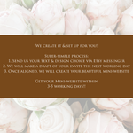 Load image into Gallery viewer, Digital Wedding Invitation &amp; RSVP - Mini Wedding Website - Tropical - Modern - Personalised Electronic Mobile Invite-WWS-005
