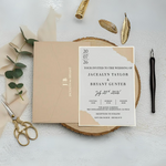 Load image into Gallery viewer, Elegance Unveiled: Handcrafted Wedding Invitations to Treasure-IS-042
