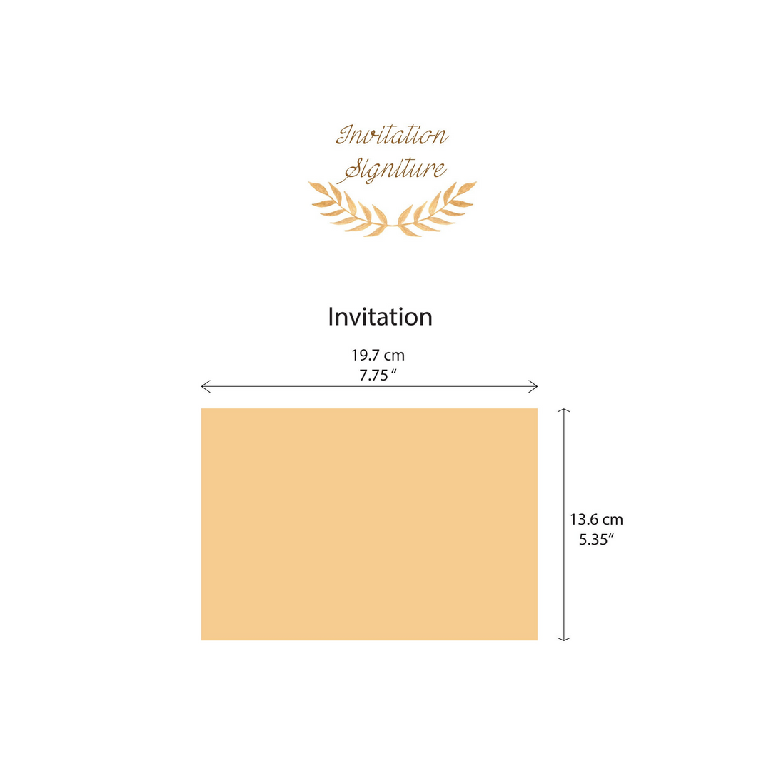 Wedding Invitation with minimalist design,  Acrylic Gold Invitations, Uniqe design, Gold foil, Clear Acrylic Invitation, with Envelope - IS-014